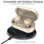 TOZO T12 Wireless Earbuds Bluetooth Headphones Premium Fidelity Sound Quality Wireless Charging Case Digital LED Intelligence Display IPX8 Waterproof Earphones Built-in Mic Headset for Sport Champange