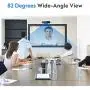IFROO FHD 1080P Webcam with Microphone,No fisheye Wide-Angle for Desktop Laptop Computer Web Camera,USB Plug and Play,Compatible Skype Zoom YouTube Windows/Mac OS,for Live Streaming,Recording,Gaming
