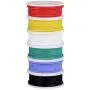 18awg Electronic Wire Kit,Flexible Silicone Wire 6 Color 18 Gauge Hook Up Wire(6 different colored 13 Feet spools) 600V Stranded Wire automotive wiring