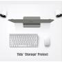 Adjustable Laptop Stand Dock, Compatible with All Laptops, Vertical Modern Aluminum Custom Fit Desktop Space-Saving (Gray)