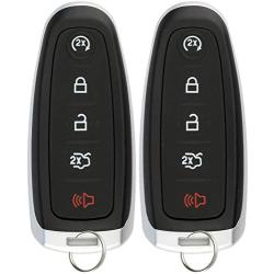 KeylessOption Keyless Entry Car Remote Start Smart Key Fob for Ford Lincoln M3N5WY8609 (Pack of 2)