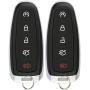 KeylessOption Keyless Entry Car Remote Start Smart Key Fob for Ford Lincoln M3N5WY8609 (Pack of 2)