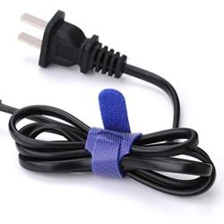 Multi-Purpose Cable Ties Reusable Cord Ties 6 Inch Cable Straps Microfiber Fastening Straps Used for Headphones Phones Electronics PC wire Management - 5 Color