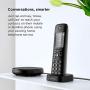 Motorola AXH01 DECT 6.0 Smart Cordless Phone and Answering Machine with Alexa Built-in – 1 Cordless Handset Included
