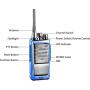 Arcshell Rechargeable Long Range Two-Way Radios with Earpiece 6 Pack UHF 400.025-469.975Mhz Walkie Talkies Li-ion Battery and Charger Included