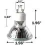 ETOPLIGHTING 4 Pack 50W GU10 Halogen Compact Size High Efficiency Flood Light Bulb 50 Watts 120V, Bright Output Soft White, Glass Cover & Dimmable, Warm White for Indoor and Outdoor, APL2185