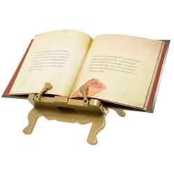 Wooden Bookholder Recipe Book Phone Holder eReader iPad Tablet Stand Rest Gift Idea (Gold (Throne))
