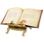 Wooden Bookholder Recipe Book Phone Holder eReader iPad Tablet Stand Rest Gift Idea (Gold (Throne))