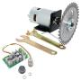 CHANCS 12V/24V 10000RPM/20000RPM 775 Electric Motor Table Saw Kit With 20A PWM Speed Controller Regulator Module Board CHANCS 12V/24V 10000RPM/20000RPM 775 Electric Motor Table Saw Kit With 20A PWM Speed Controller Regulator Module Board