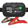 NOCO GENIUS2, 2-Amp Fully-Automatic Smart Charger, 6V and 12V Battery Charger, Battery Maintainer, Trickle Charger, and Battery Desulfator with Temperature Compensation