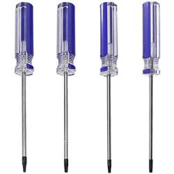 Kyuionty Set of 4 Torx Screwdriver, Magnetic T6 T8 T9 T10 Screwdriver Tool Kit for Repair & Maintenance Small Appliances & Electronic Products