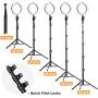 Selfie Ring Light with Tripod Stand - Dimmable Makeup Ring Light Led Camera Ringlight with Tripod and Phone Holder for Live Stream/Makeup/YouTube Video, Compatible for iPhone Android, Remote(Upgraded)