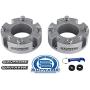 Supreme Suspensions - Front Leveling Kit for 2007-2021 Toyota Tundra and 2007-2021 Toyota Sequoia 3'' Front Lift Strut Spacers 2WD 4WD (Silver)