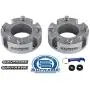 Supreme Suspensions - Front Leveling Kit for 2007-2021 Toyota Tundra and 2007-2021 Toyota Sequoia 3'' Front Lift Strut Spacers 2WD 4WD (Silver)