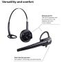 Sennheiser D 10 USB ML - US (506418) Single-Sided Wireless DECT Headset, with Direct Softphone Connection, Noise Cancelling Microphone, and is Skype for Business Certified (Black)