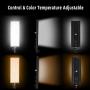 Bi-Color LED Video Filming Light with Tripod Stand 240x2 SMD Lamp Beads CRI 96+ 3200K~6000K Dimmable LED Soft Metal Shell Lighting Kit for Studio,YouTube,Product Photography,Video Shooting (2 Packs)