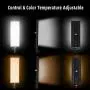 Bi-Color LED Video Filming Light with Tripod Stand 240x2 SMD Lamp Beads CRI 96+ 3200K~6000K Dimmable LED Soft Metal Shell Lighting Kit for Studio,YouTube,Product Photography,Video Shooting (2 Packs)