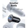 USB C Car Charger Super Mini AINOPE All Metal 36W Fast USB Car Charger PD&QC 3.0 Dual Port Car Adapter Compatible with iPhone 12/12 Pro/Max/12 Mini/iPhone 11/Pro/Max/XR/XS/Max/8/8P, Note 10/S10/S9