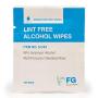 FG Clean Wipes 4''x3'' Lint Free Alcohol Wipes - 96% IPA Box of 60 Individually Wrapped Sachets (6-C43)