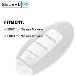 SELEAD 1pc Flip Key Fob 4 Buttons Keyless Entry Remote fit for Nissan Maxima 2007 2008 Antitheft Keyless Entry Systems US Stock