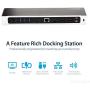 StarTech.com USB-C Dock - 4K Triple Monitor Laptop Docking Station with Dual DisplayPort & HDMI - 100W Power Delivery - USB-C, 4x USB-A Hub - USB 3.1 Gen 1 Type-C Dock - Windows & MacBook (DK30CH2DEP)