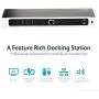 StarTech.com USB-C Dock - 4K Triple Monitor Laptop Docking Station with Dual DisplayPort & HDMI - 100W Power Delivery - USB-C, 4x USB-A Hub - USB 3.1 Gen 1 Type-C Dock - Windows & MacBook (DK30CH2DEP)
