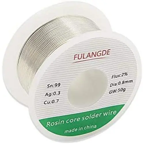 EULANGDE Sn99Ag0.3Cu0.7 Lead Free Rosin Core Solder Wire with High Fluidity and Gloss and to Nice Shiny Joints For Electrical Soldering 0.5mm 0.6mm 0.8mm 1.0mm 50g 100g 1lb (0.8mm/50g) EULANGDE Sn99Ag0.3Cu0.7 Lead Free Rosin Core Solder Wire with High Fluidity and Gloss and to Nice Shiny Joints For Electrical Soldering 0.5mm 0.6mm 0.8mm 1.0mm 50g 100g 1lb (0.8mm/50g)