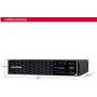 CyberPower PR2000RT2UN Smart App Sinewave UPS System, 2000VA/2000W, 8 Outlets, 2U Rack/Tower, RMCARD205 Pre-Installed