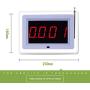 Wireless Calling System for Caregiver Pager Restaurant Waiter Server Pager System for Customers Elderly Patient Smart Nurse Paging System for Clinic Hospital Church 1 Display Receiver+5 Call Buttons
