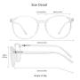 LifeArt Blue Light Blocking Glasses, Anti Eyestrain, Computer Reading Glasses with Spring Hinge, Gaming Glasses, TV Glasses for Women Men, Anti Glare (Transparent, No Magnification)