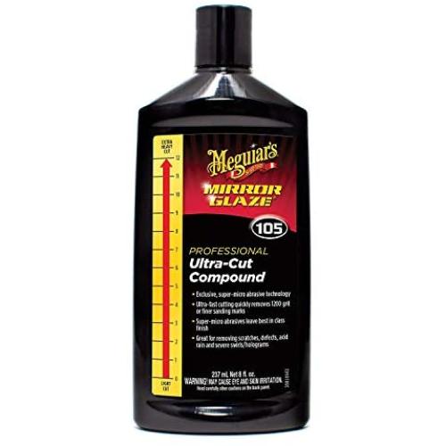 Meguiars M10508 Mirror Glaze Ultra-Cut Compound, 8 Fluid Ounces, 1 Pack