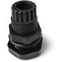 MGI SpeedWare Strain Relief NPT Nylon Cord Grip Cable Glands - 20 Pack (1/2'', Black)