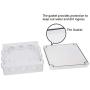 Zulkit Junction Box ABS Plastic Dustproof Waterproof IP65 Universal Electrical Boxes Project Enclosure White 7.9 x 7.9 x 3.1 inch (200 x 200 x 80mm)