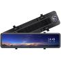12 Inch Mirror Dash Cam 1080P Front and Rear Dual Lens Backup Camera, Full Touch Screen Mirror Camera,170° Wide Angle and Night Vision