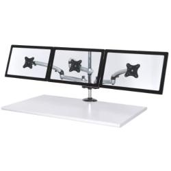 Cotytech Triple Monitor Desk Mount Spring Arm Clamp Base - Silver (DM-GST13-C50)