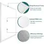 (2 Pack) Kadision 2x2 FT LED Flat Panel Light 40W, 5200LM 5000K Daylight 100-277V Recessed Troffer Fixture, 0-10V Dimmable Back Lit Commercial Ceiling Lights