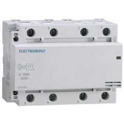 100 Amp Contactor Normally Open NO 100A, 4 Pole, 120V Coil 110v Lighting Power AC, Solar