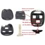 Horande Replacement Key Fob Case Shell fits for Lexus ES GS GX IS LS LX RX SC IS300 LX470 GX470 RX300 RX350 Keyless Entry Key Fob Cover Housing