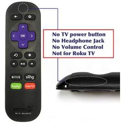 Amaz247 Wi-Fi Remote for Roku Streaming Stick (3500r, 3500rw, 3600, 3800, 3810), Roku 3 (4200r), Roku 2 (2720r),Roku Ultra, Roku Premiere, Roku Express (3900X), Roku Express+