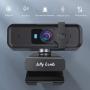 Webcam with Microphone - Jelly Comb Autofocus Full 1080P HD USB Web Camera with Privacy Cover, Computer Webcam for Video Conferencing, Teaching, Streaming and Gaming, W10