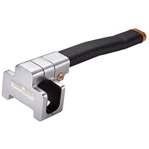 Blueshyhall Universal Anti Theft Lock Car Steering Wheel Lock Secure Anti-Theft Device with Keys,Black