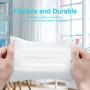 Cotton Dry Wipes Extra Thick Facial Cotton Tissues Disposable Face Cleansing Towels for Sensitive Skin Makeup Remover Cotton Pads Lint Free Ultra Soft Dry Baby Wipes (2 Packs-140 Count)