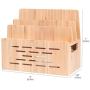 Bamboo Charging Station w/Cutout for Bluetooth Portable Wireless Speaker and Docking Stand use w/DKnight MagicBox, Anker Classic & More