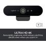 Logitech BRIO Ultra HD Webcam for Video Conferencing, Recording, and Streaming - Black