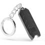 Mini Flashlight Keychain LED Torch with Micro USB Rechargeable Tiny Flashlight,150 Lumen Inbuilt Magnet Sticking Small Pocket Torch for Camping, Hiking, Emergency (Dick Black)