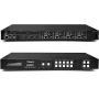 Professional 4K 4x4 HDMI Extender Matrix by OREI - HDBaseT UltraHD 4K @ 60Hz 4:2:0 Over Single CAT5e/6/7 Cable with HDR Switcher & IR Control, RS-232 - Up to 230 Ft - Loop Out - 4 Receivers Included