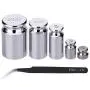 TOODOO 1g 2g 5g 10g 20g Gram Set for Digital Scale Balance and 1 Piece Calibration Weight Tweezer, Silver TOODOO 1g 2g 5g 10g 20g Gram Set for Digital Scale Balance and 1 Piece Calibration Weight Tweezer, Silver