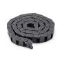 Cable Carrier 1M，Chain Cable Wire Carrier 10mmX15mm With The Drag Chain Has Been Widely Used In CNC Machine Tools For Semi Closed Drag Chain Black Plastic Drag Chain Cable Carrier Electronic Equipment