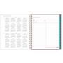 Blue Sky 2021 Monthly Planner, Flexible Cover, Twin-Wire Binding, 8'' x 10'', Garden Flower (101621-21)