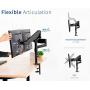 VIVO Dual Monitor Arm Mount for 17 to 32 inch Screens - Pneumatic Height Adjustment, Full Articulating Tilt, Swivel, Heavy Duty VESA Stand with Desk C-clamp and Grommet Option STAND-V002K